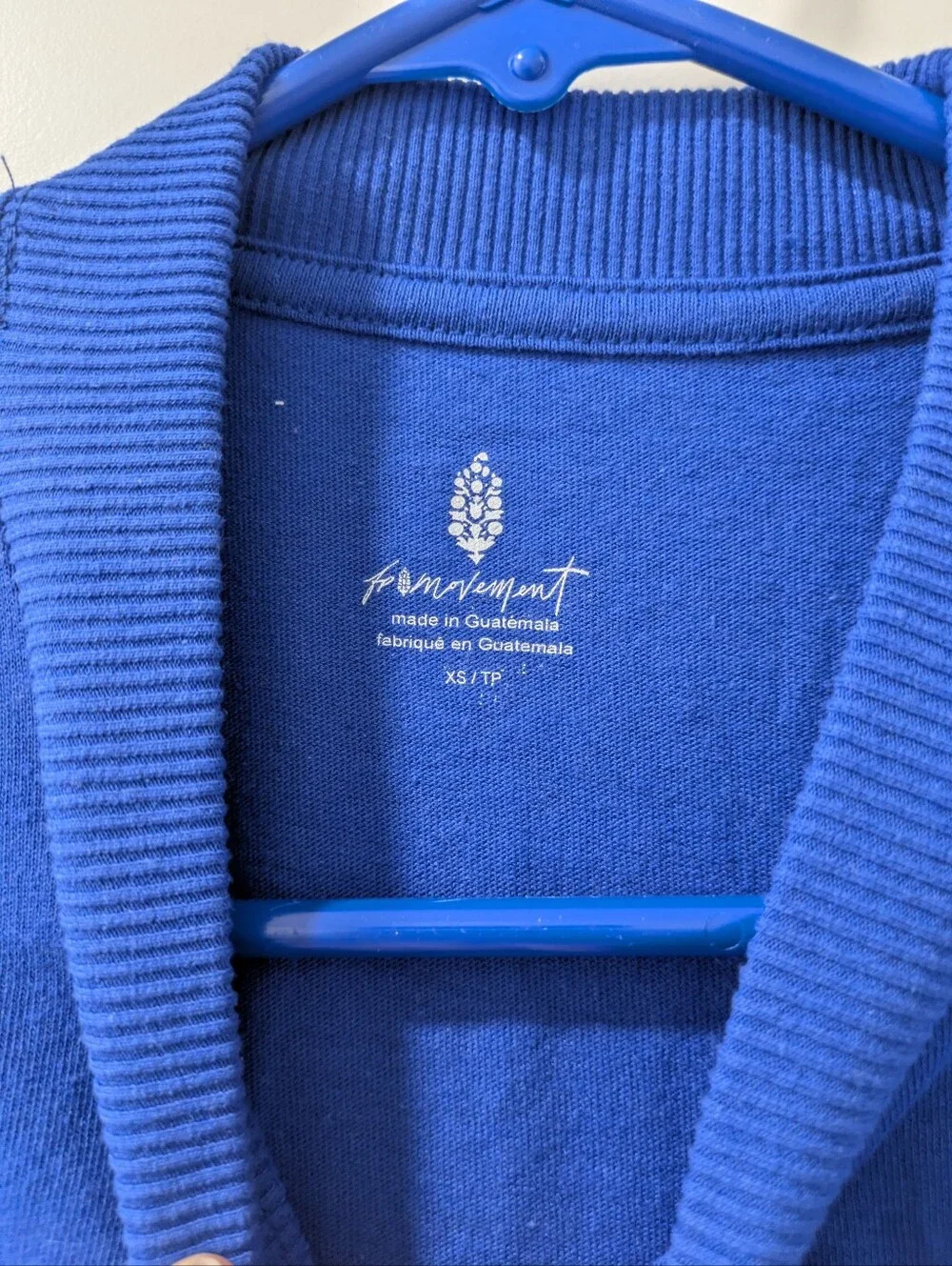 🪷NWT Free People FP Movement Throw + Go Tee In Ultra Indigo, XS